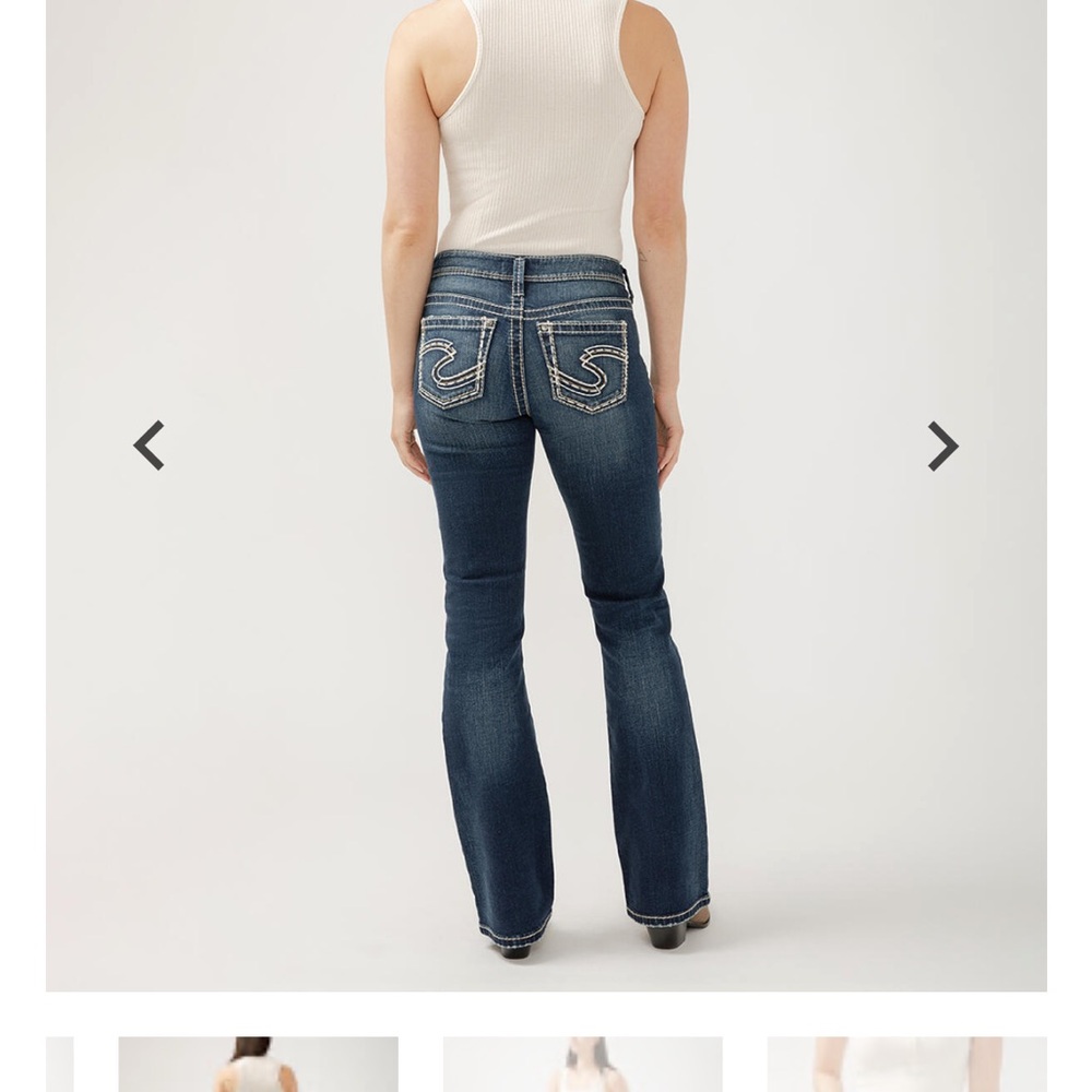 Silver Jeans - Suki curvy fit midrise bootcut Denim